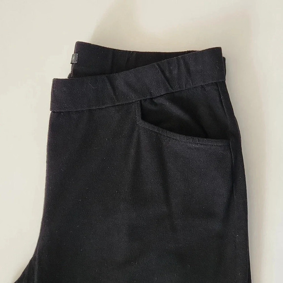 || EILEEN FISHER || black crepe pants - Picture 3 of 5